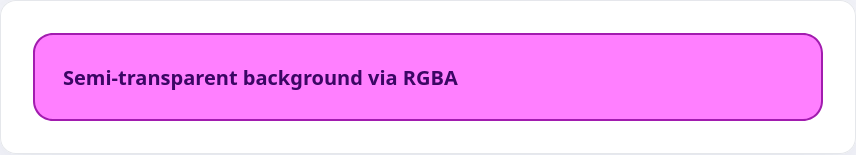 Block with a semi-transparent purple background