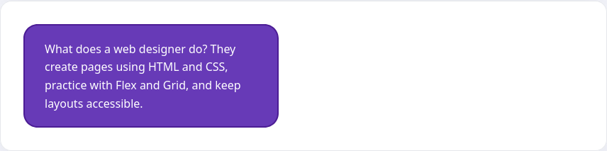 Card with asymmetric padding