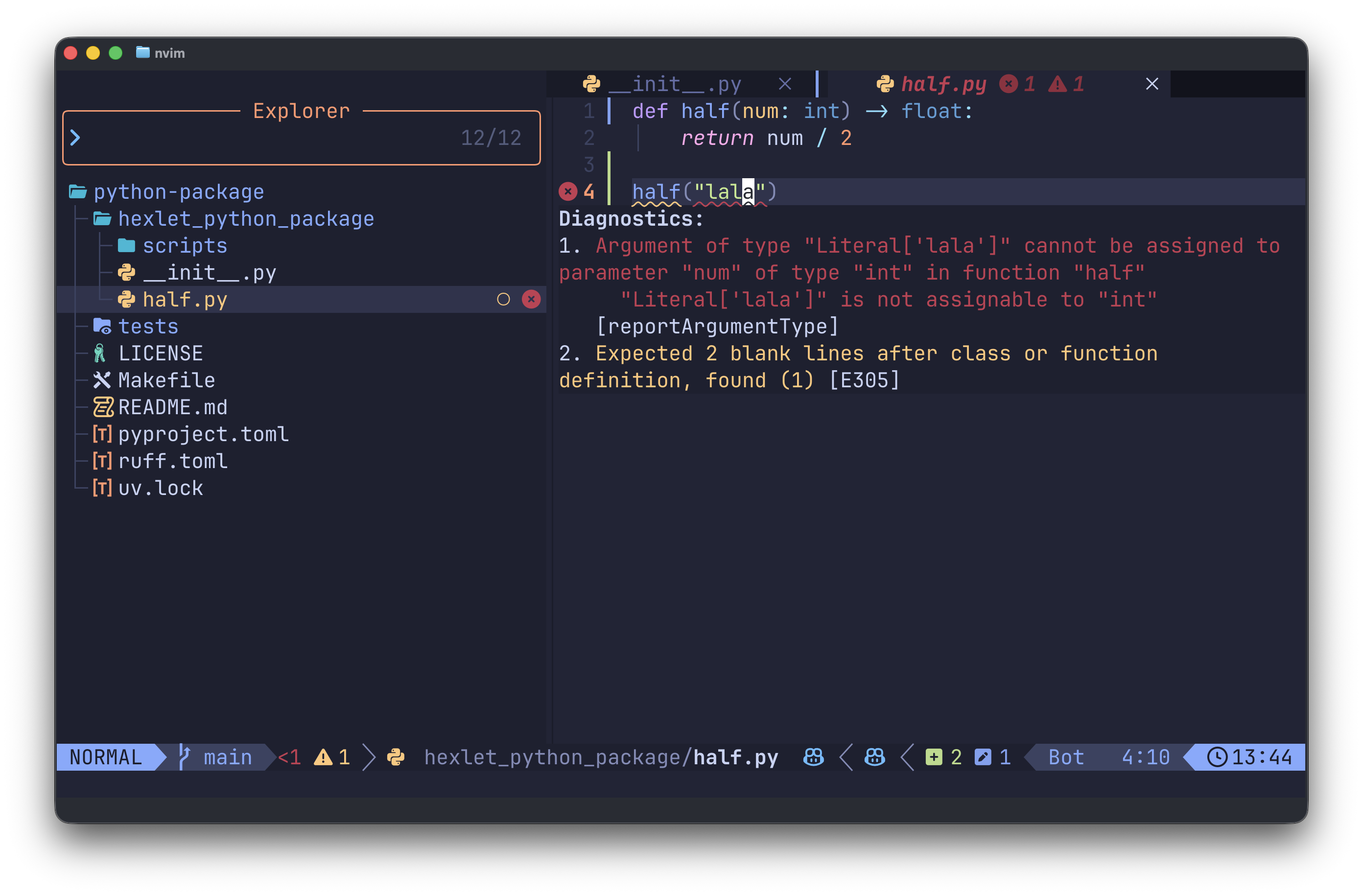 Type Errors In Editor
